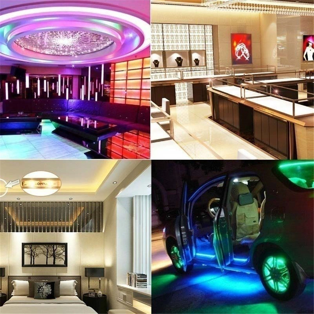 LED Light Strip 5M/16.4 inch SMD 3528 RGB LED Backlight Strip Kit with Remote Control