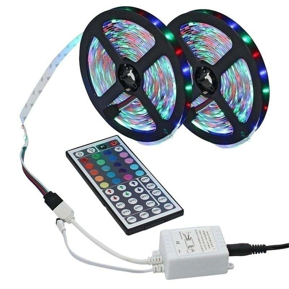 LED Light Strip 5M/16.4 inch SMD 3528 RGB LED Backlight Strip Kit with Remote Control