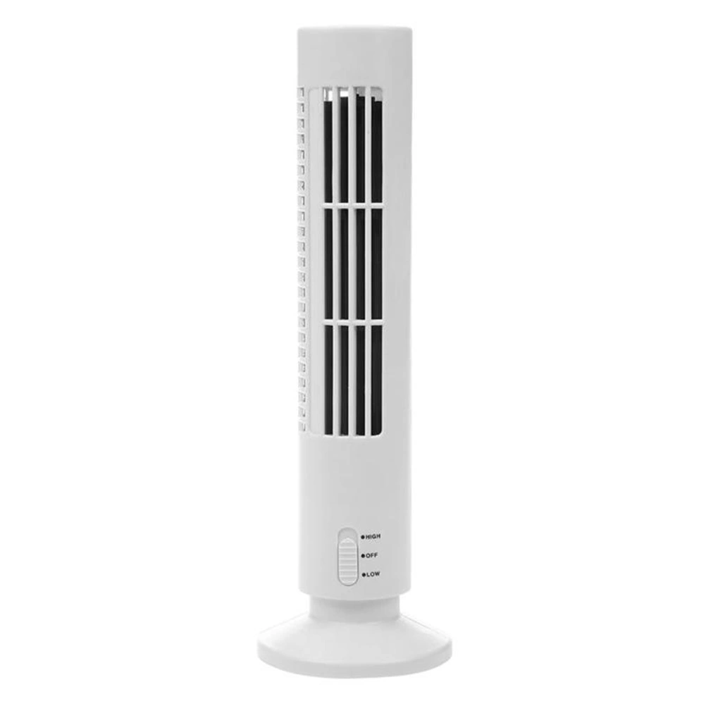 Portable Air Cooler Vertical Bladeless Fan USB Desktop Air Conditioner Fan Mini Cooling Tower Fan for Home Office