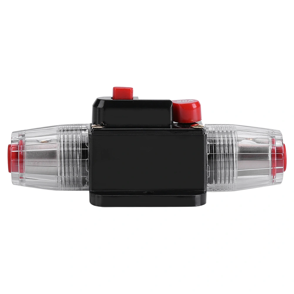 DC12V-24V Car Circuit Breaker Reset Inline Fuse Inverter Audio/Video System Protection (20A)
