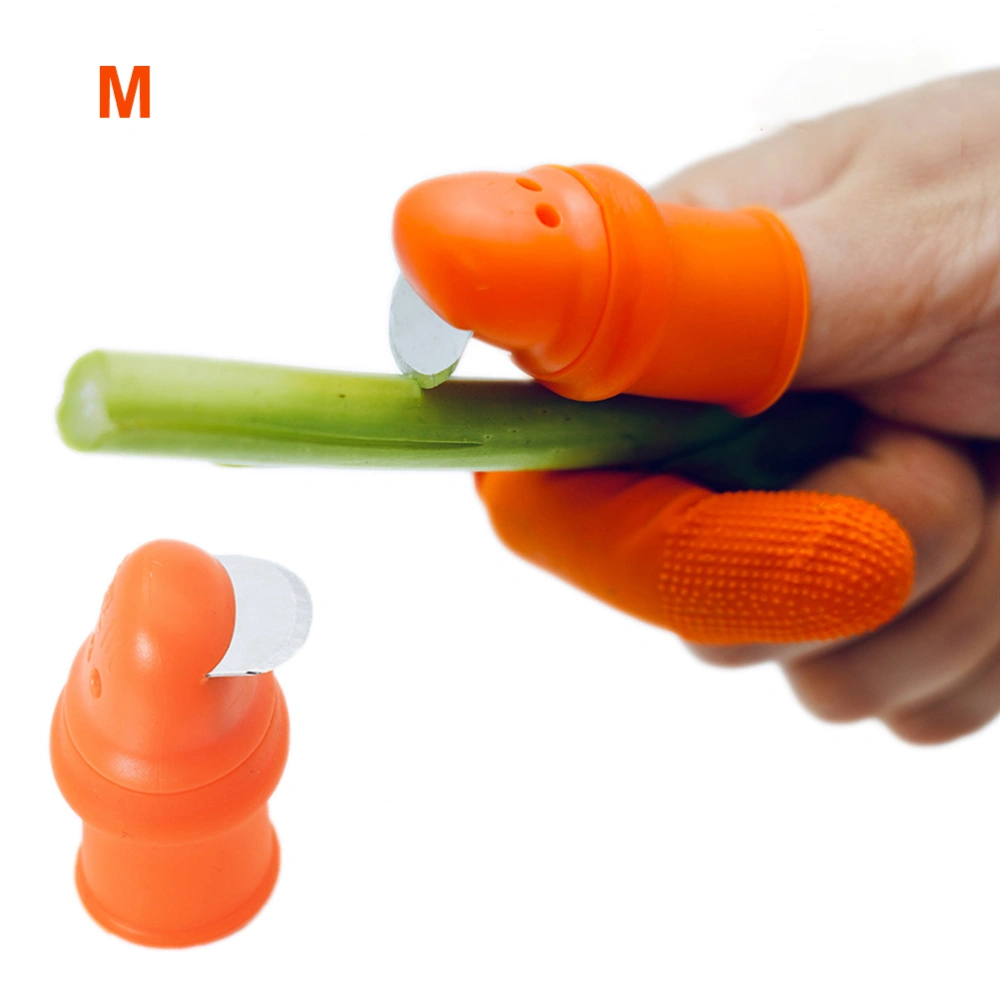 Picking Thumb Cutter Finger Sleeve Set Picking Tool for Harvesting Plant Gardening Fruit Vegetable Picker