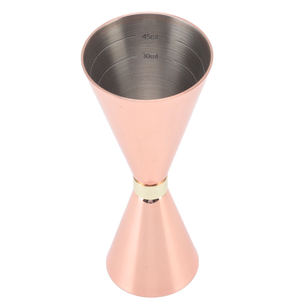 Jigger Stainless Steel 30mm to 60mm Elegant Flexible Jigger Cone for Cocktail Bartending Copper Plating