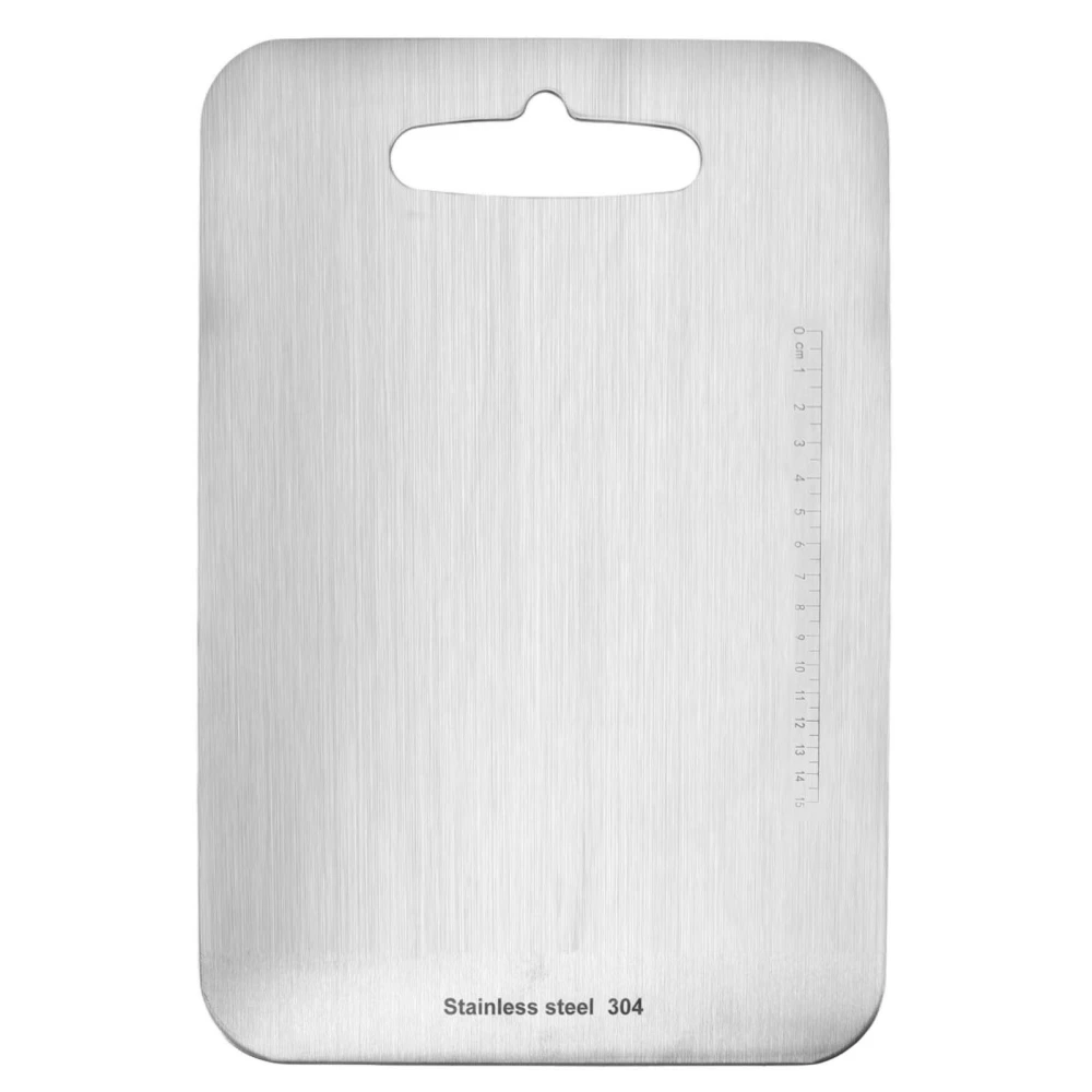 Cutting Board Double Sided 304 Stainless Steel Easy Cleaning for Cooking Kitchen S