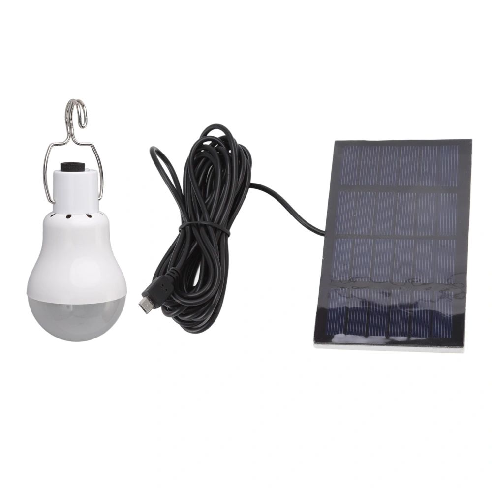 Portable Solar LED Light Bulb Rechargeable Solar Light Bulb for Outdoor Hiking Fishing Camping Tent