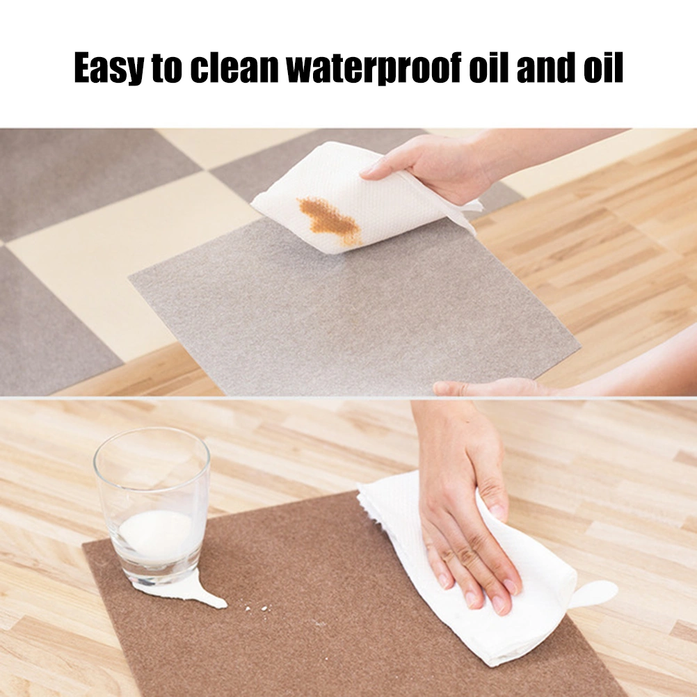 30*30CM Self Adhesive Splicing Mat Carpet Mat Floor Protector Mat Wearable Non Slip Children Play Carpet for Living Room Study Room Dining Room