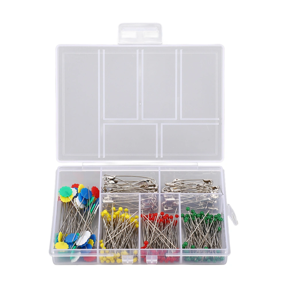 400pcs Sewing Pins Set Multicolor Plum and Glass Ball Head Pins Set for Fabric DIY Jewelry Decoration