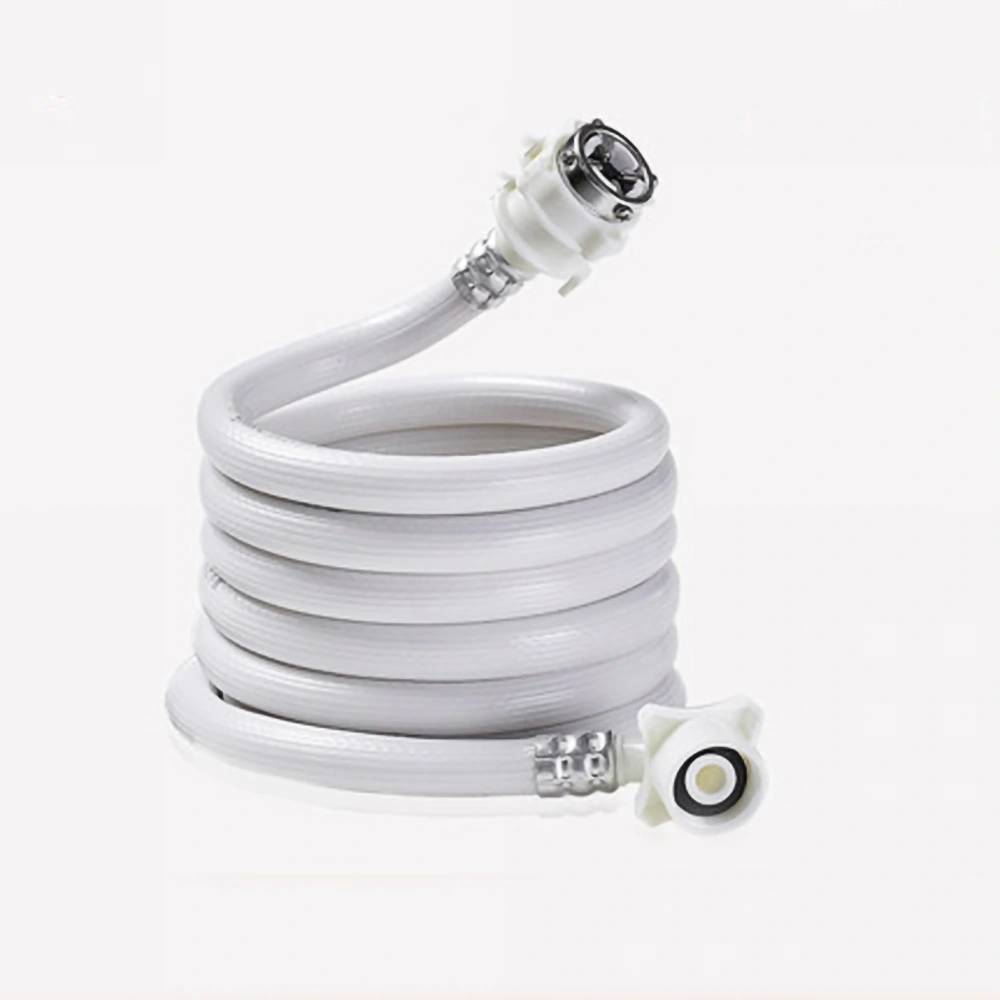 PVC Washing Machine Water Inlet Pipe with Steel Connector Extension Tube Washing Machine Hoses for Water Injection 1m/39.4in