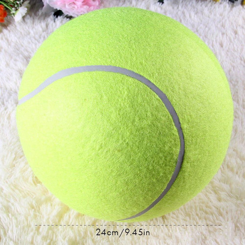 24cm Giant Tennis Ball Pet Chew Toy Inflatable Tennis Ball Signature Pet Toy