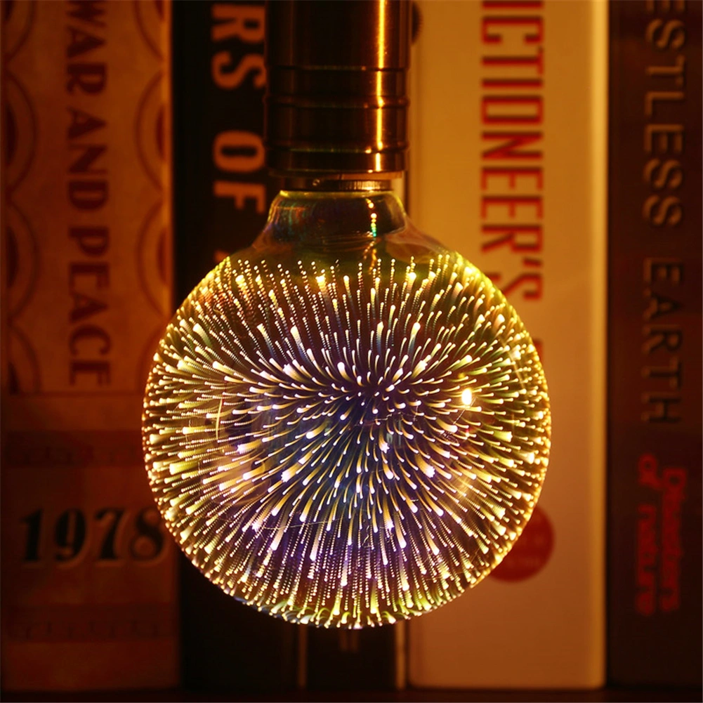 3D Firework LED Bulb LED Light Bulbs 3D Firework Effect 4W E27 Firework LED Lamp Vintage Colorful Decorative Light Bulb