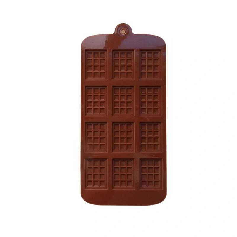 Chocolate Mold Rectangle Non Stick Silicone Waffle Bar Mould for Cake DIY Baking Tool