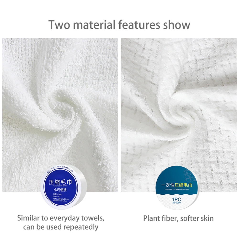 5PCS Compressed Towels Camping Travel Practical Easy To Carry Towels