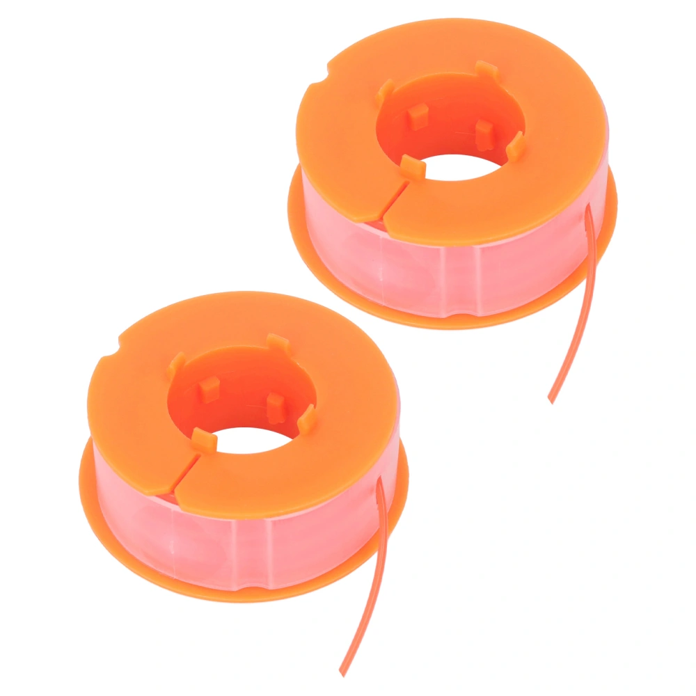 2Pcs Lawn Mower Spool Line Nylon Trimmer Accessories Replacement Fit for BOSCH ART 30 ART 30FA Orange