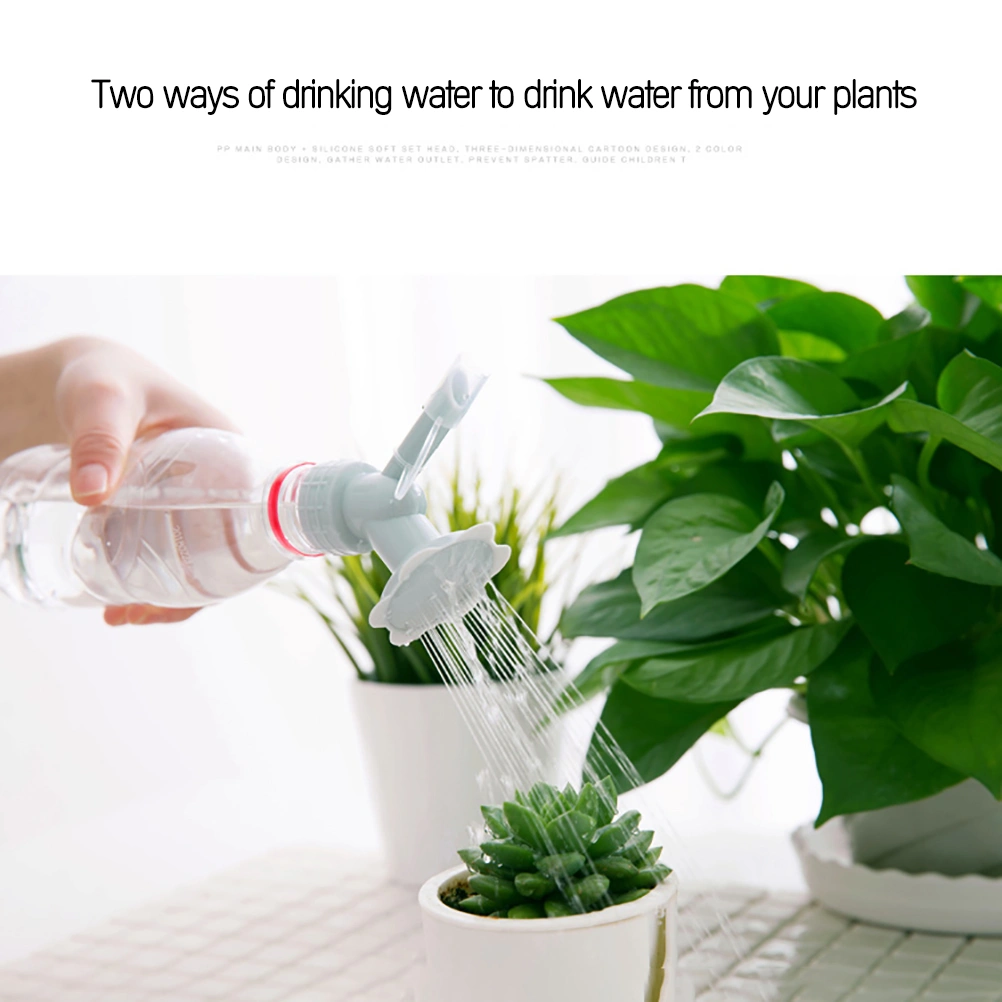 Dual Head Bottle Watering Spout Plastic Bottle Converter for Watering Plants or Flowers