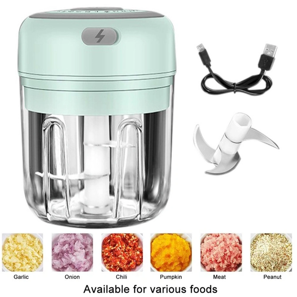 Wireless Electric Garlic Machine Mini Food Garlic Vegetable Chopper Grinder Crusher Press for Meat Fruit Onion