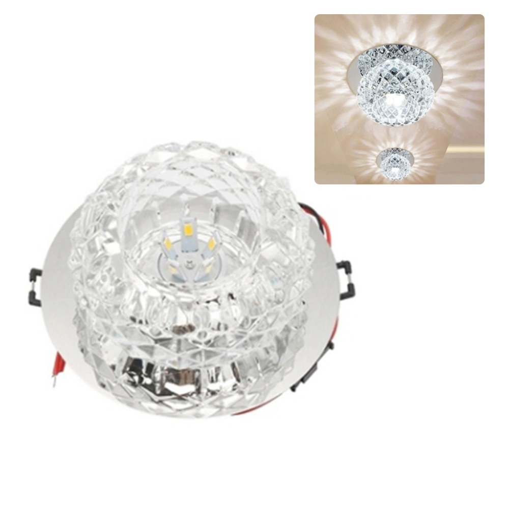 5W Modern Crystal LED Ceiling Light Fixture Mounted LED Ceiling Lights Home Hall Walkway Light