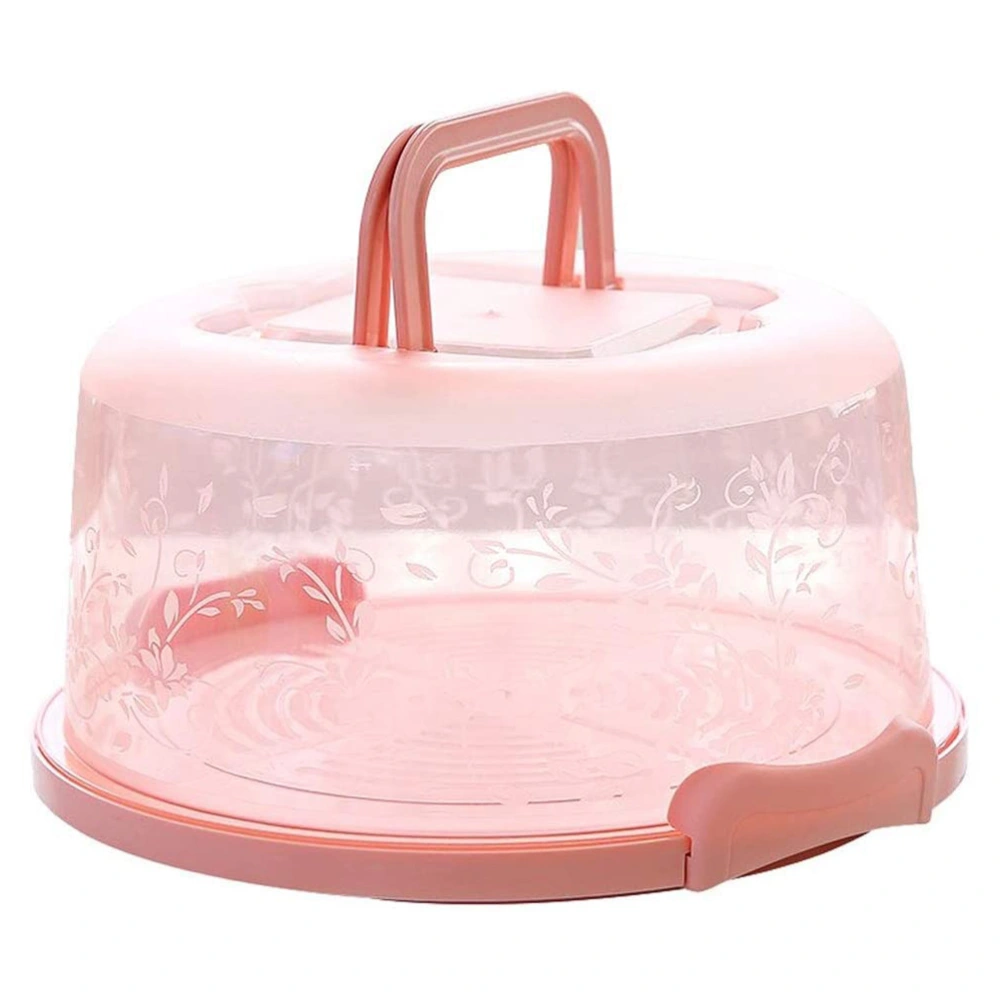 Portable Cupcake Carrier Food Preservation Boxwith Handle Transparent Cake Box