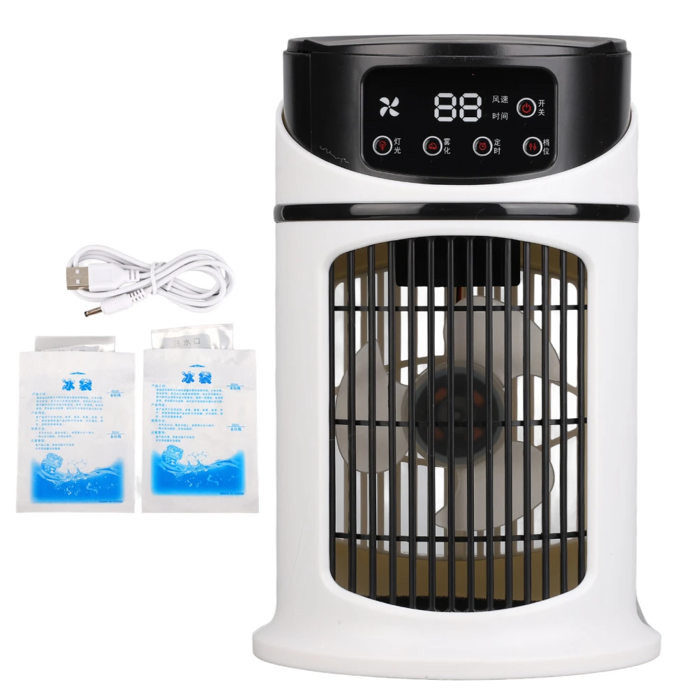 Portable Mini Air Conditioner Mobile Multifunction Air Cooler Fan Water Cooling Fan for Office Home