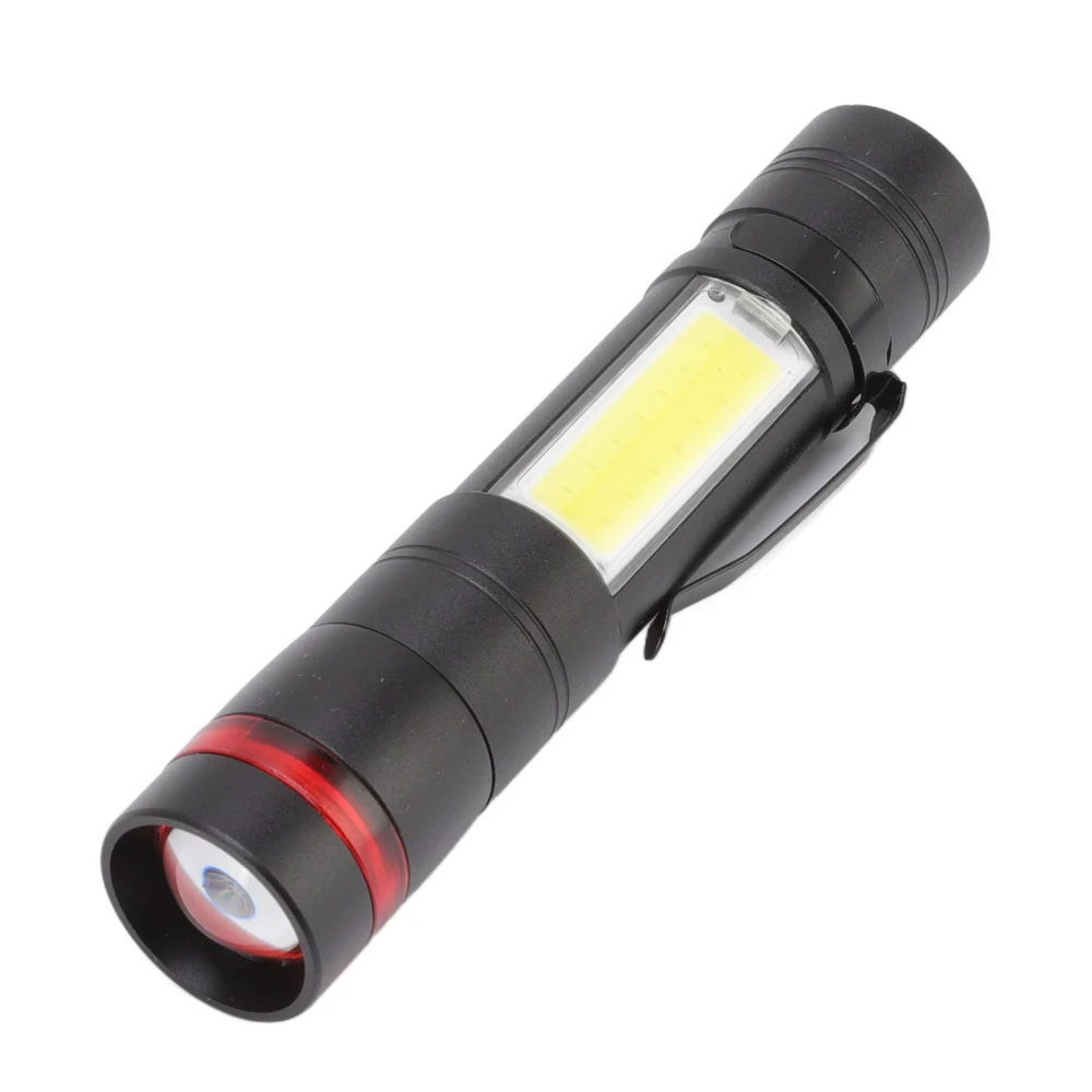 LED Flashlight Multifunction Highlight Telescopic Zoom Rechargeable Waterproof Mini Flashlight for Outdoor Lighting