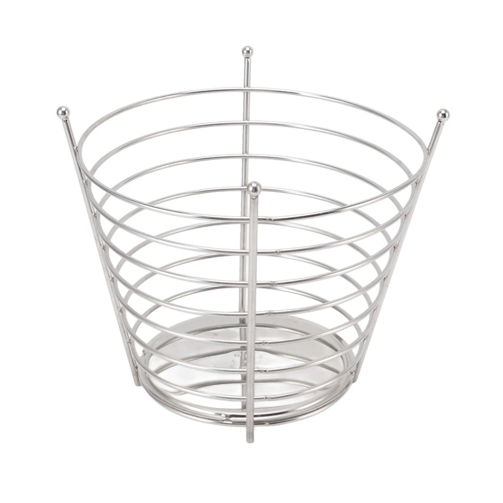 Fruit Basket Stainless Steel Round 4 Legged Snack Fruit Table Basket for Home Organizing Storage