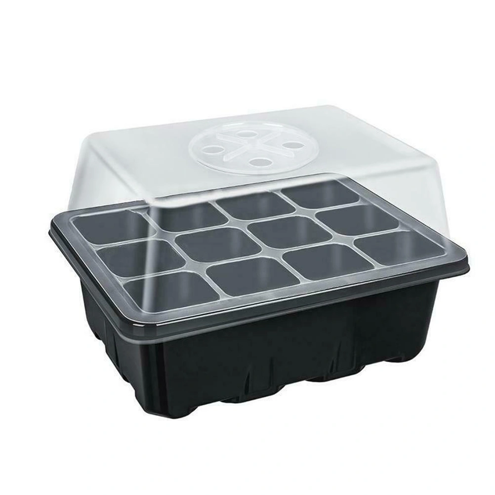Seedling Stater Tray 12 Hole Home Garden Balcony Nursery Seedling Tray Plant Growing Holder Plate