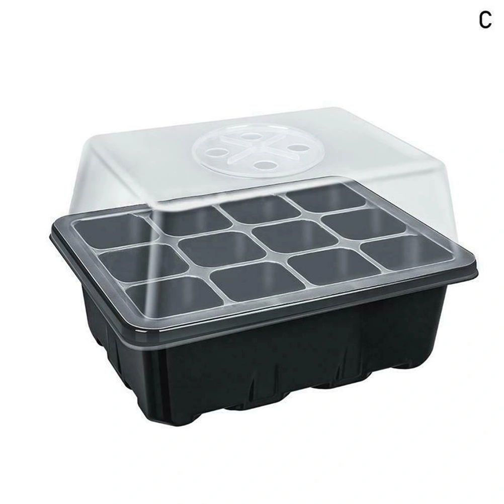 Seedling Stater Tray 12 Hole Home Garden Balcony Nursery Seedling Tray Plant Growing Holder Plate