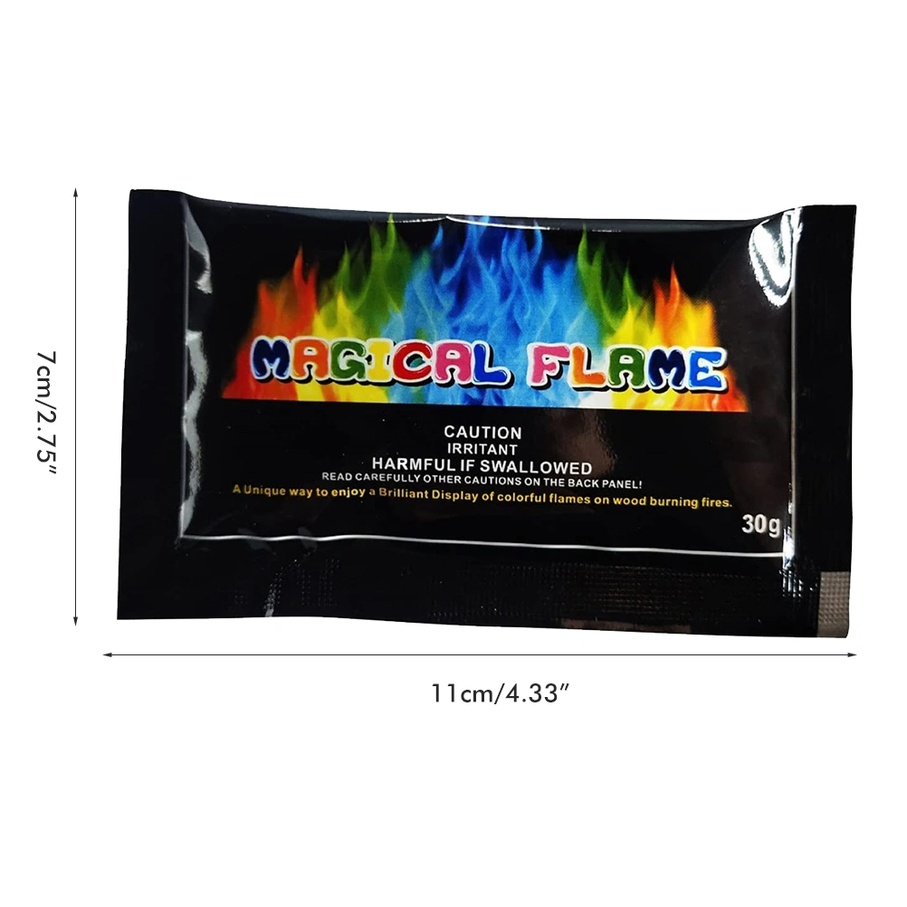 4Pcs Fire Flame Colorant Packets Vibrant Long Lasting Flame Color Changer for Campfire Bonfire Fireplace Indoor Outdoor Use