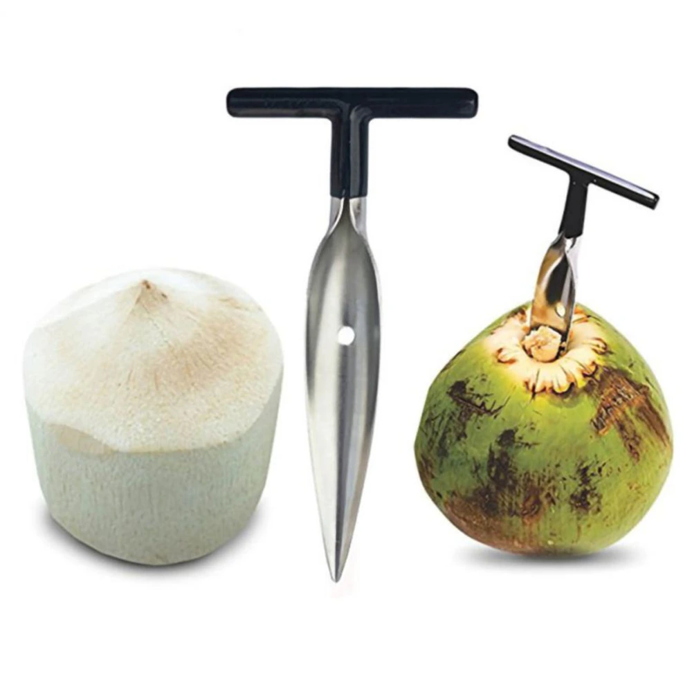 Stainless Steel Coconut Opener for Fresh Green Coconut Water Open Tools