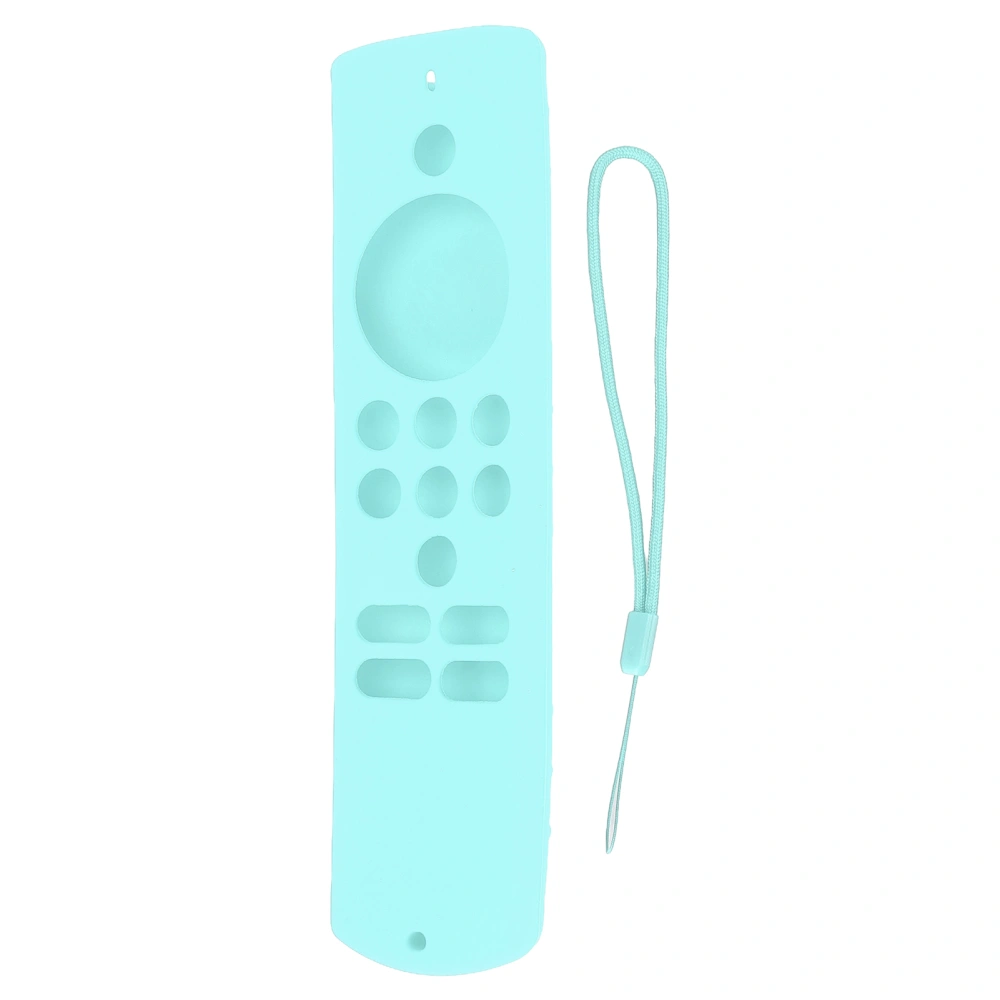 Remote Control Cover Silicone Soft Anti Slip Shockproof Protective Remote Sleeve With Lanyard for Fire TV Stick Lite Mint Green