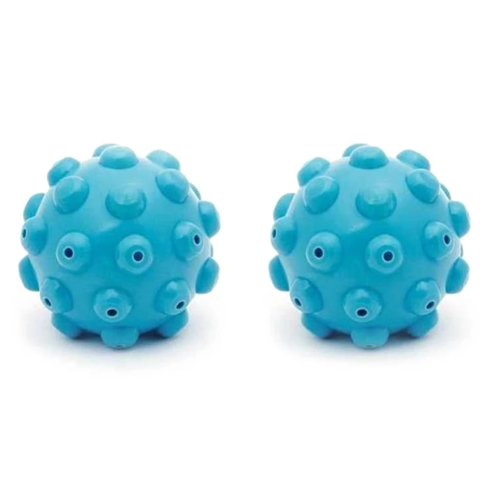 2Pcs Reusable Laundry Balls Wash Laundry Balls Fabric Softener Reduce Static Clothes Dry Fluffy Soft Steamy Balls