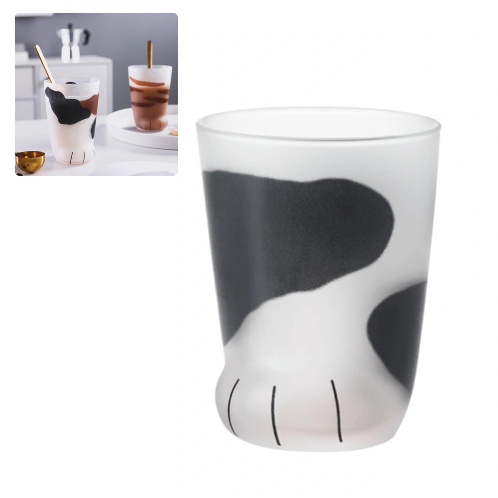 1 Pcs Cute Cat Paws Glass Tiger Paws Mug Office Coffee Mug Breakfast Milk Glass Cup Gift