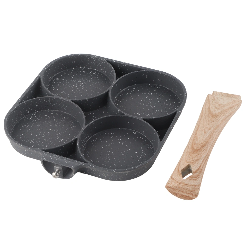 4 Hole Frying Pot Pan Prevents Stick Medical Stone Flat Bottom Egg Frying Pan for Omelette Hamburgers