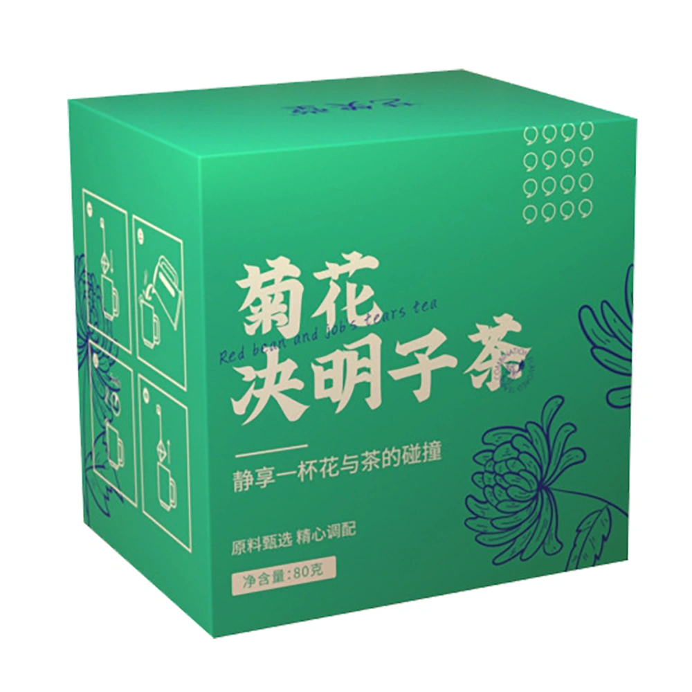 10 Count Chrysanthemum Cassia Seed Tea Bag Great Taste Honeysuckle Cassia Tea for Home Office 80g