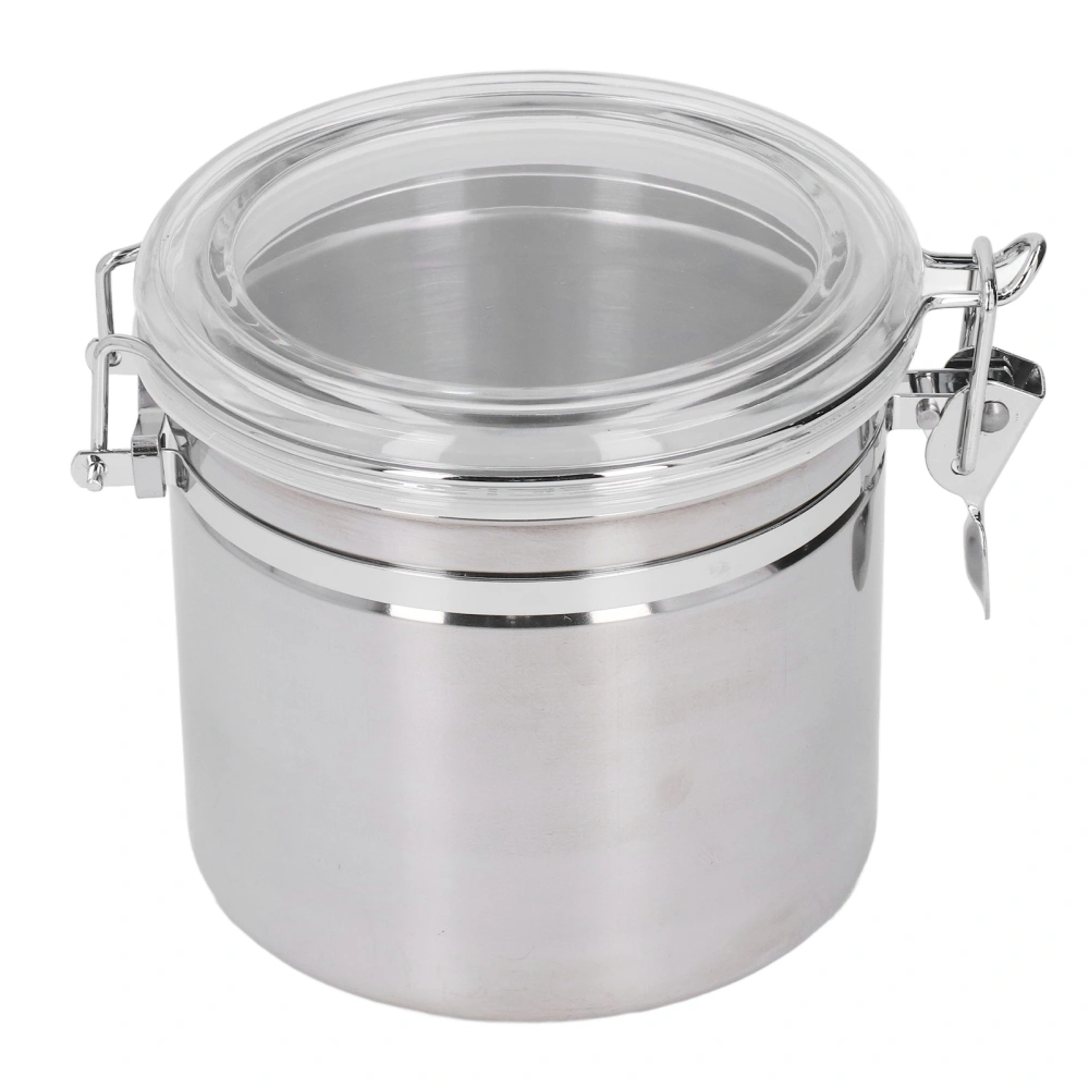 Stainless Steel Sealed Can Food Storage Container Airtight Canister for Dried Fruit Milk Powder Tea Medium 1300ml