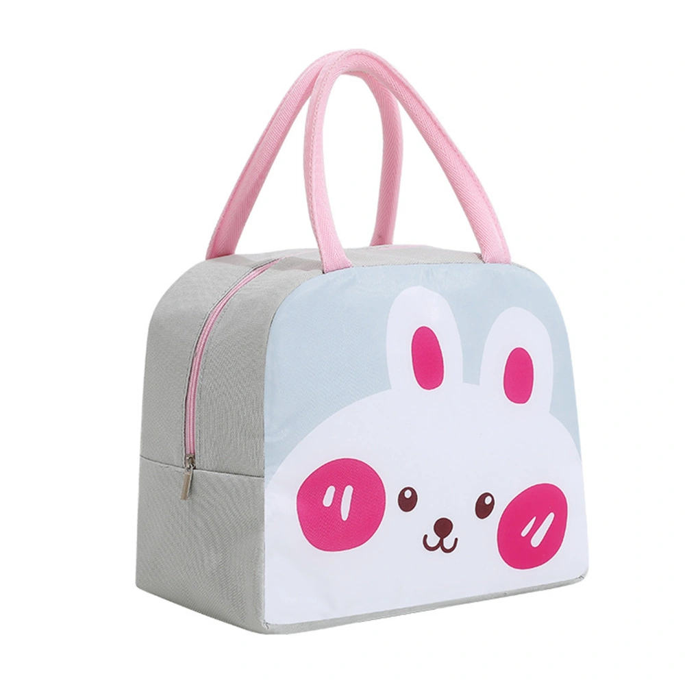 Thermal Bag Cartoon Large Capacity Heat Preservation Cute Lunch Bag for Children Bunny