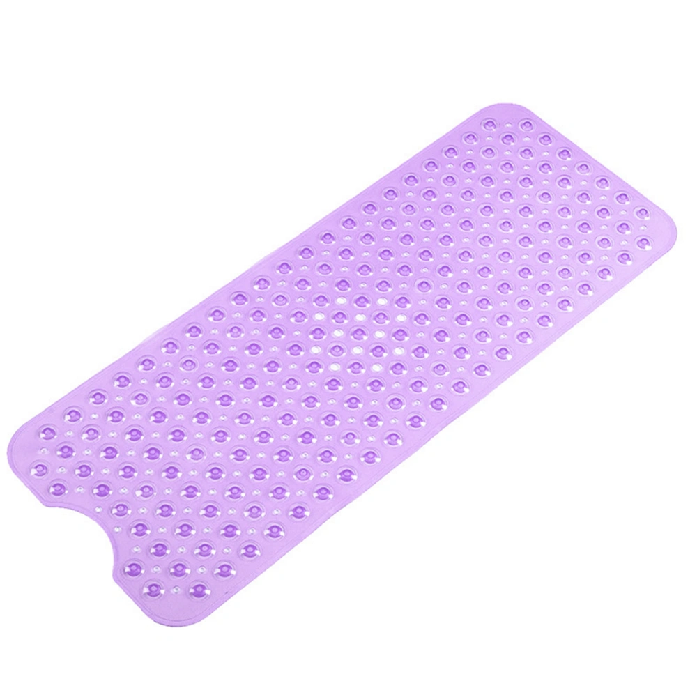 Bathroom Shower Mat 40x100cm PVC Skid Resistant Long Strip Shower Mats with Suction Cups for Home Purple