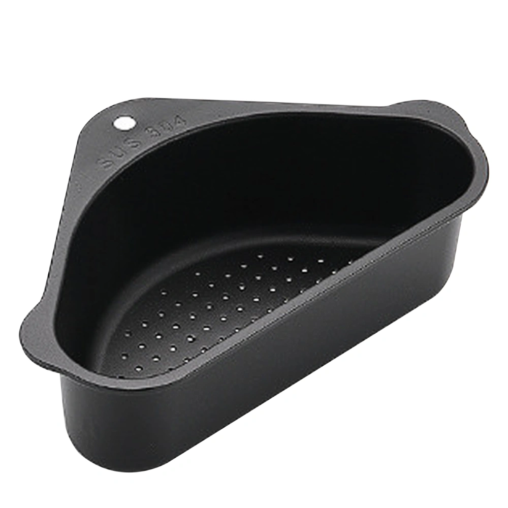 304 Stainless Steel Black Triangular Draining Basket Sink Drain Filter Basket