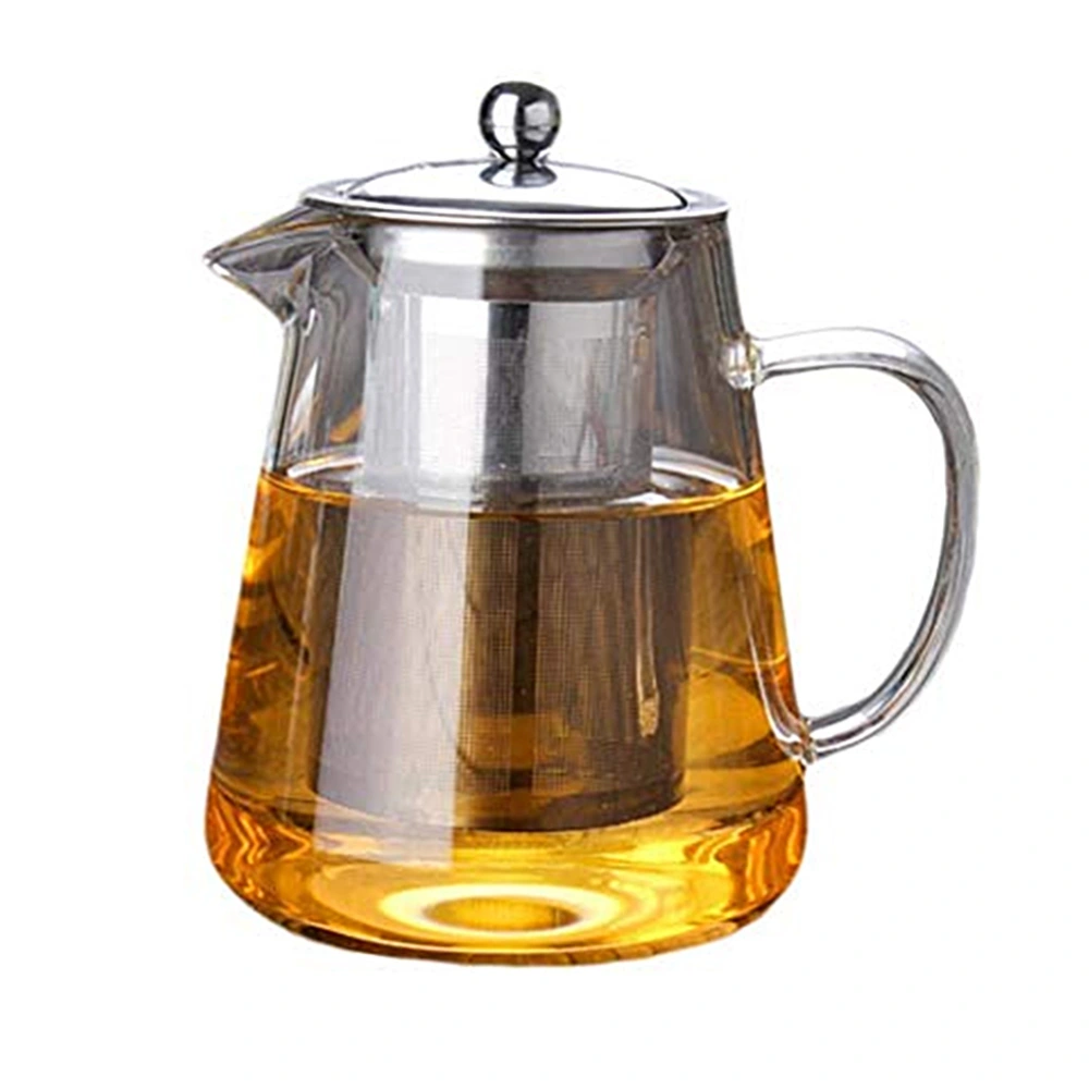 Glass Teapot with Removable Stainless Steel Filter Tea Maker Blooming and Loose Leaf Tea Pots