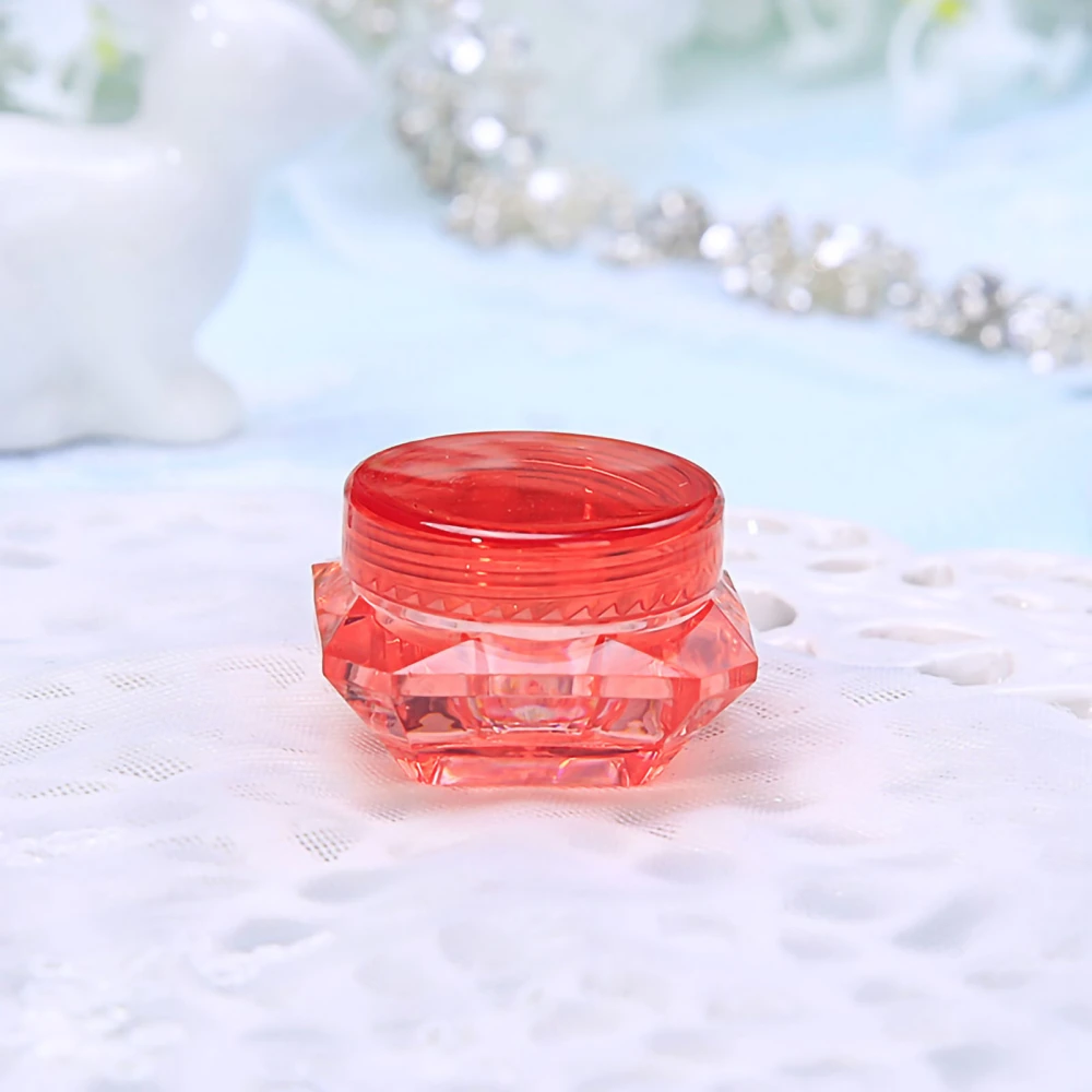 Travel Cream Containers Small Portable Lightweight Empty Lotion Container Empty Refillable Cosmetic Jars with Lid Red