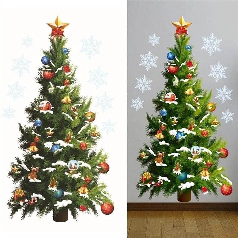 Christmas Tree Wall Stickers Wall Art Removable Home Window Wall Stickers Decoration