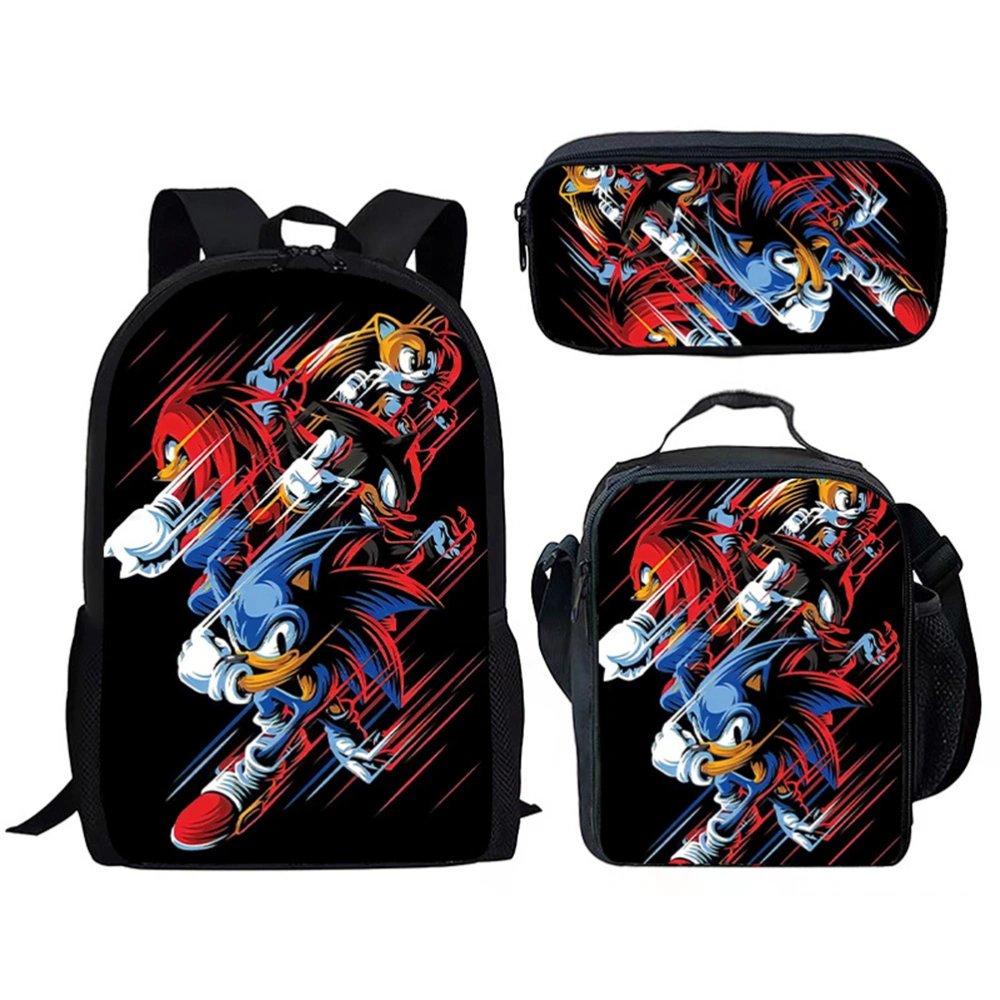 Anime Game Backpack with Pencil Case School Backpack Travel Bags Cartoon Shoulder School Book Bag Students Backpack