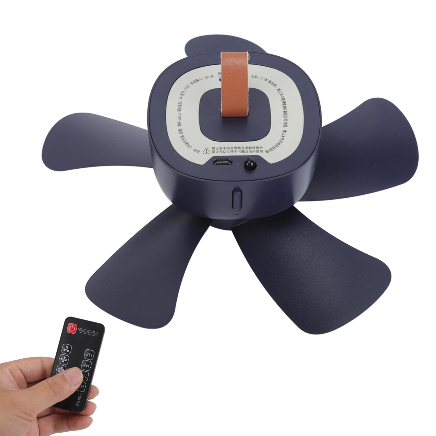 Mini USB Plug Ceiling Fans Remote Control Camping Ceiling Fan USB Portable Ceiling Fan Canopy Hanging Fan