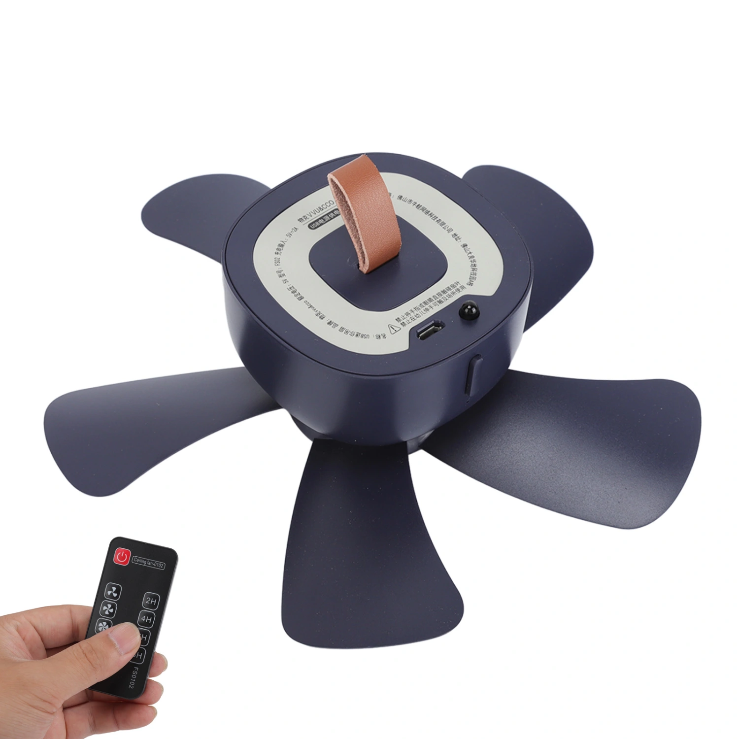 Mini USB Plug Ceiling Fans Remote Control Camping Ceiling Fan USB Portable Ceiling Fan Canopy Hanging Fan