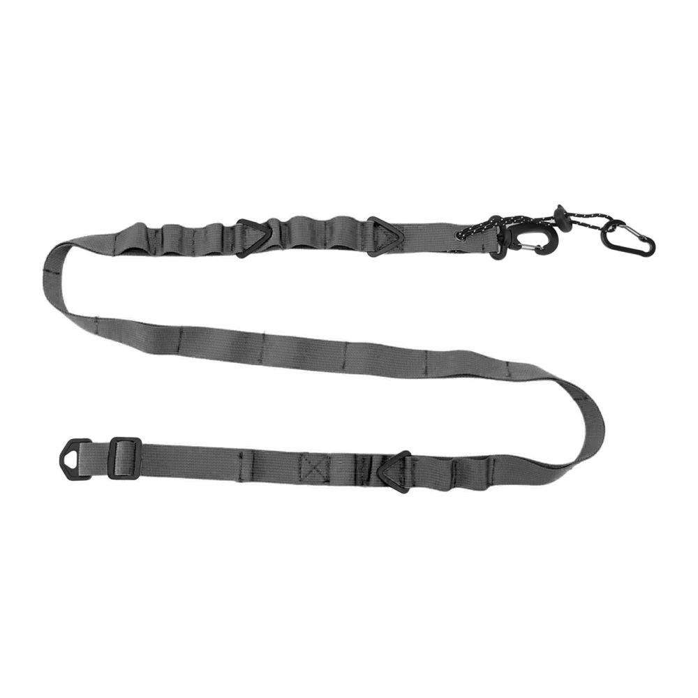 Shoulder Strap Canvas Multipurpose 24 Holes Adjustable Hanging Camping Clothesline Lanyard for Outdoor Clothes Black