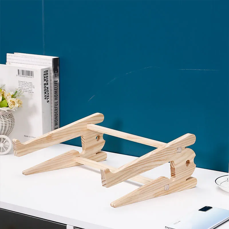 Solid Wood Laptop Stand Vertical Creative