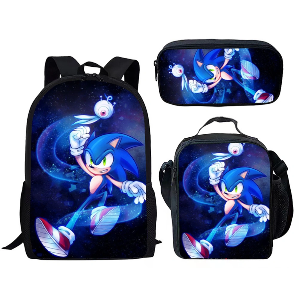 Anime Game Backpack with Pencil Case School Backpack Travel Bags Cartoon Shoulder School Book Bag Students Backpack