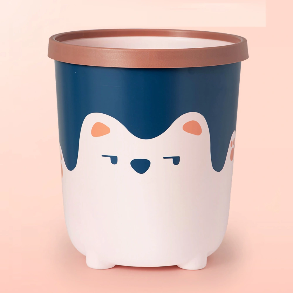 Trash Can Wastebasket Recycle Bin Cute Bear Pattern Large Capacity for Bathroom Bedroom Kitchen Living Room Large Pink