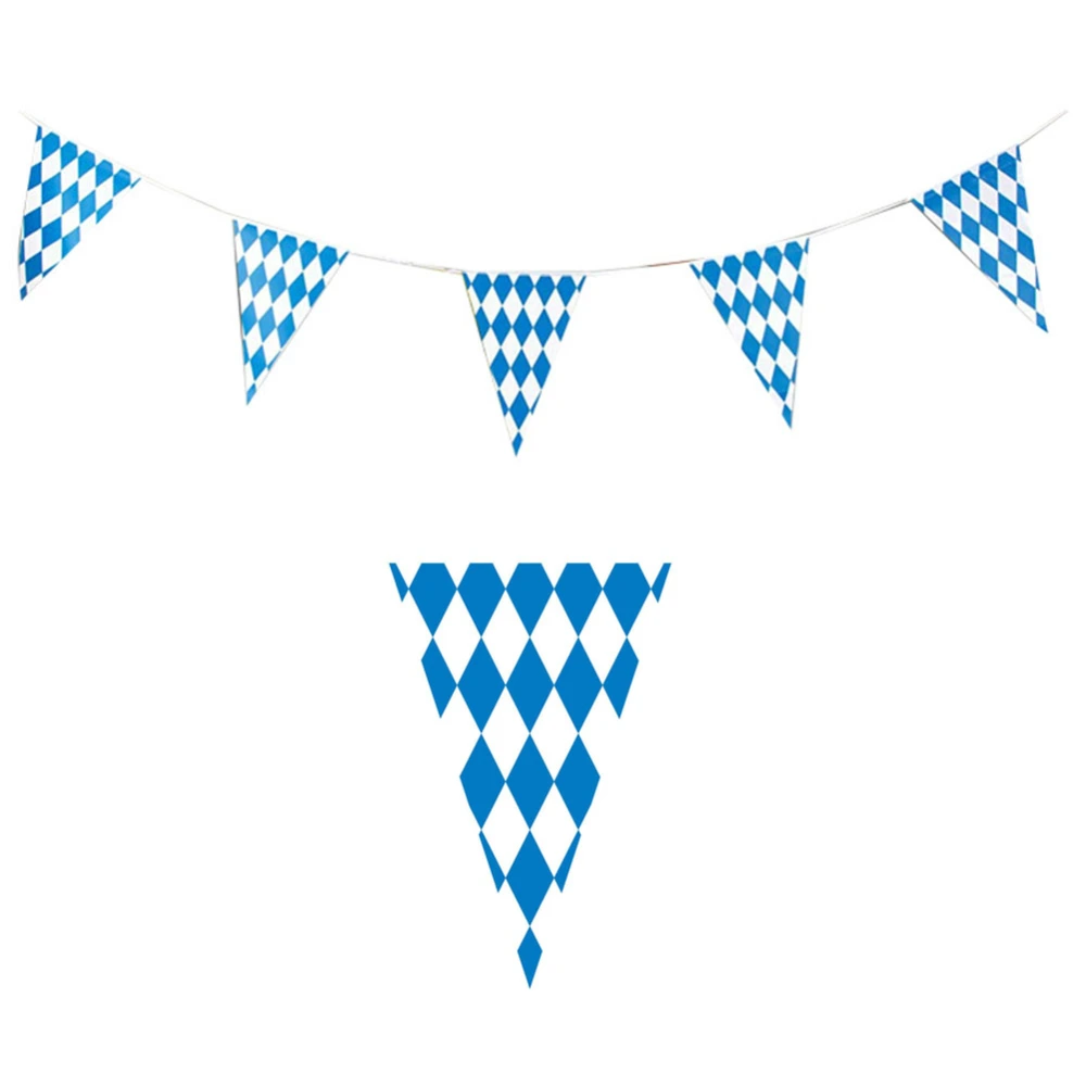 Oktoberfest Pennant Banner Bavarian Flag Pennant Banner Beerfest Party Hanging Decoration