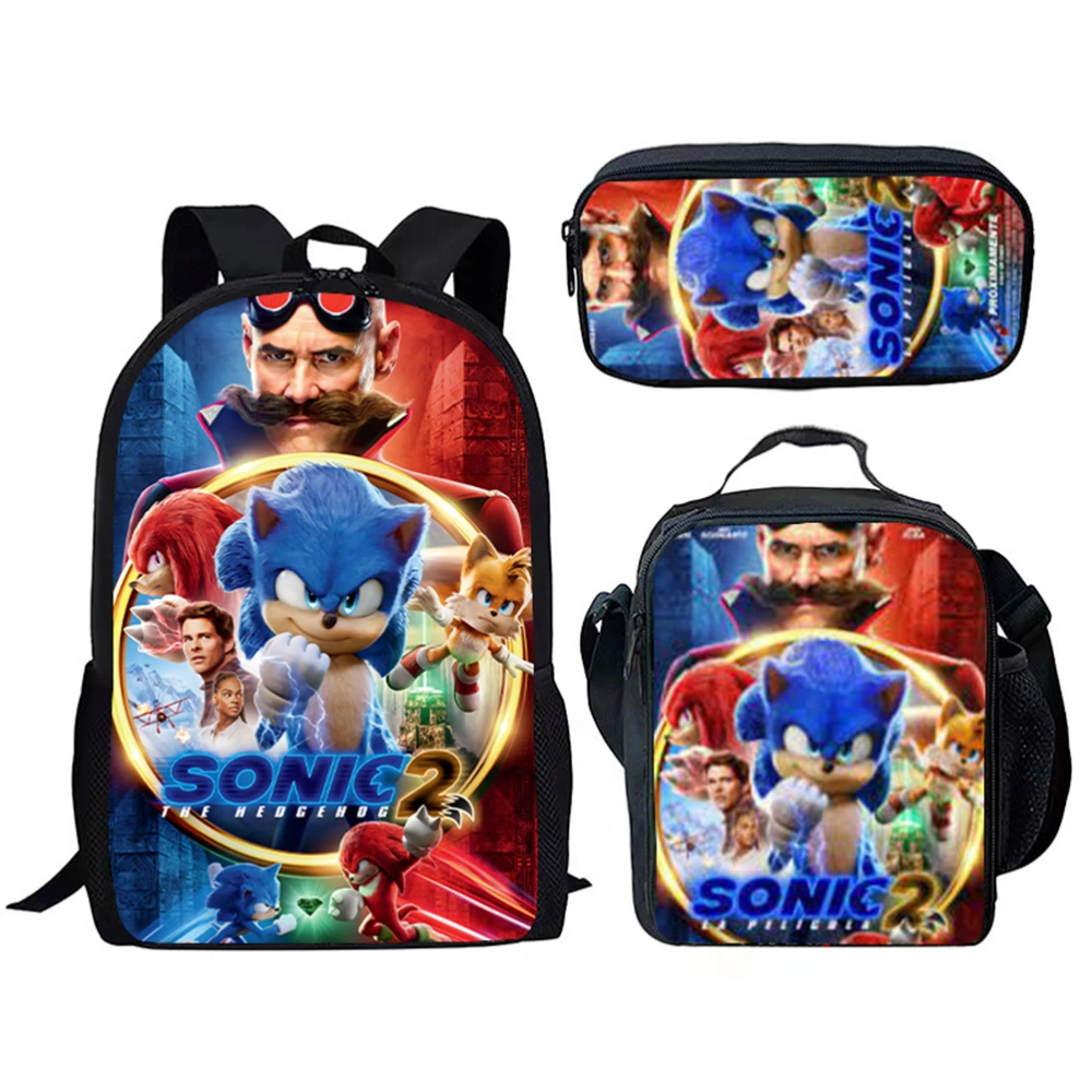 Anime Game Backpack with Pencil Case School Backpack Travel Bags Cartoon Shoulder School Book Bag Students Backpack