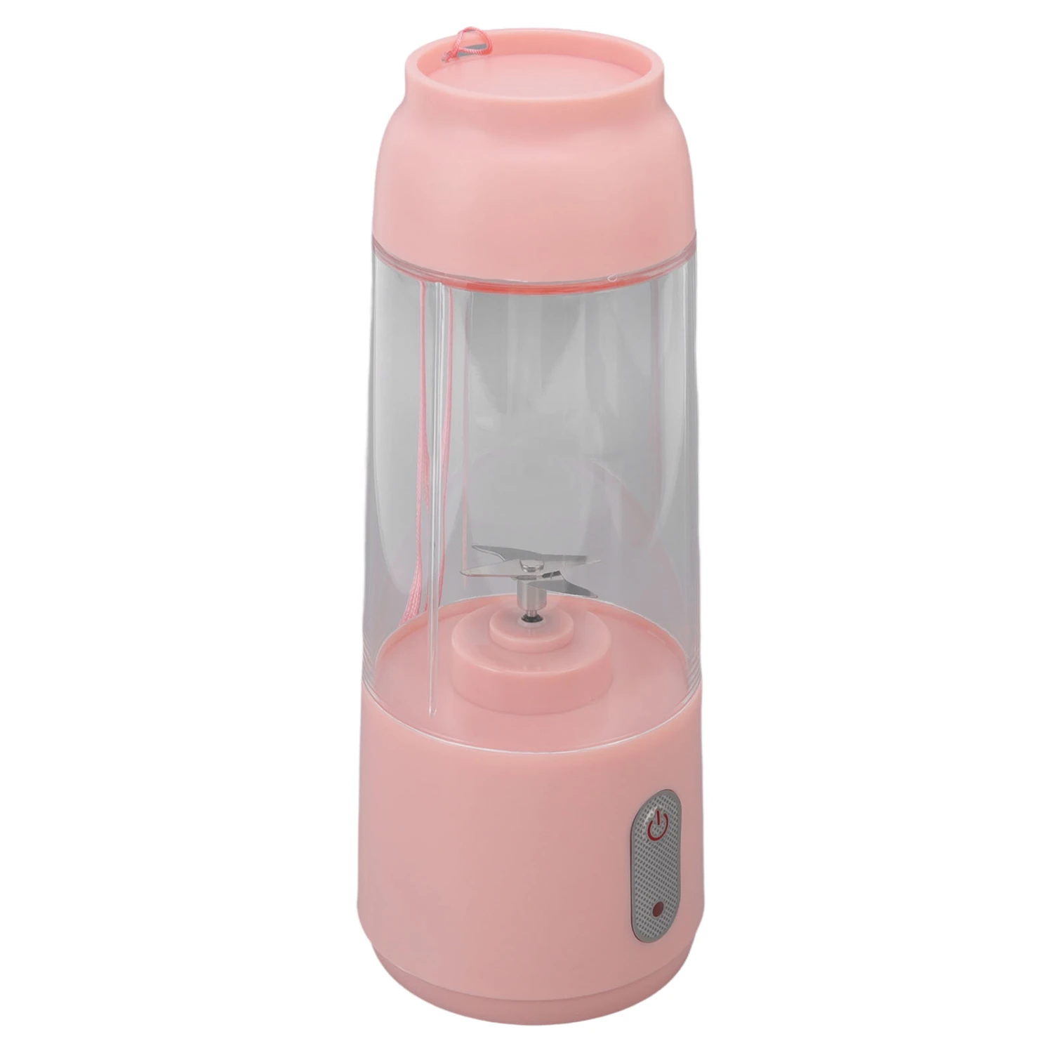 Personal Blender 300ML USB Charging Wireless Blender Portable Blender with Stainless Steel Blade for Shakes Smoothies Pink