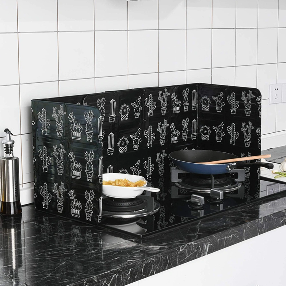 Folding Oil Splatter Shield Splash Proof Panels Gas Stove Shield for Kitchen